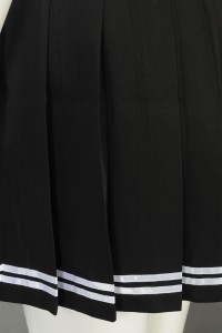 GH205 manufacturing bust cheerleading skirt custom pleated cheerleading skirt rehearsal invisible zipper cheerleading skirt supplier  a line cheer skirt detail view-3